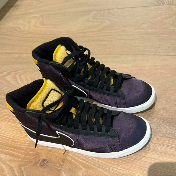 Nike women’s blazer mid premium black wheat size 7.5 - Picture 5 of 7